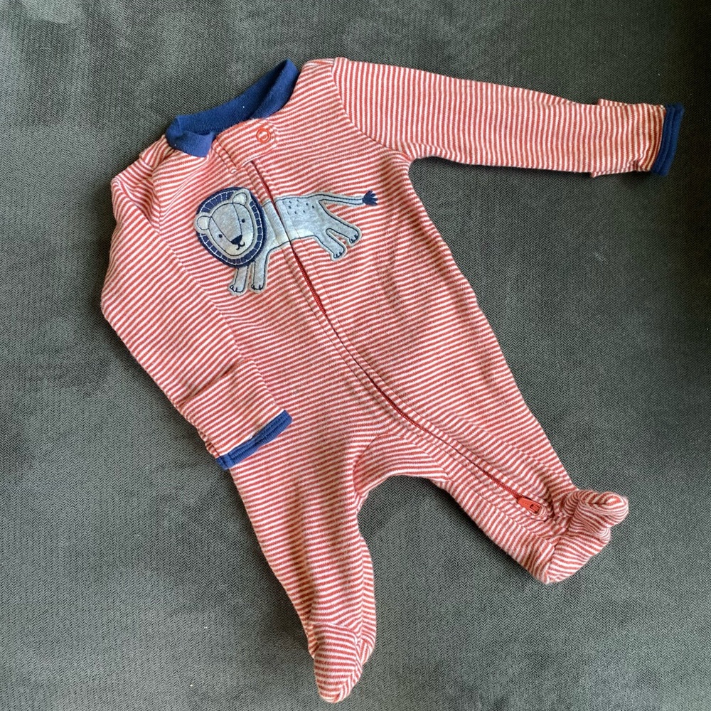 Carter’s Striped Lion Footed Pajamas